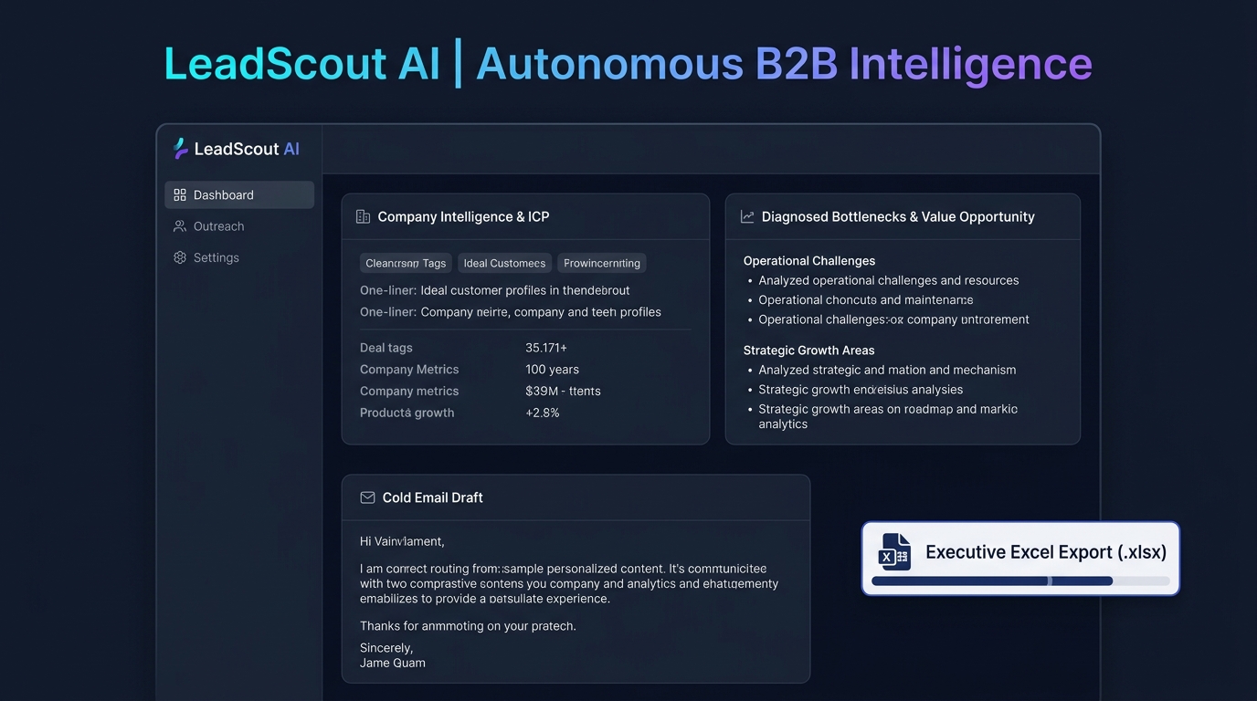 LeadScout AI Autonomous B2B Outreach Copilot