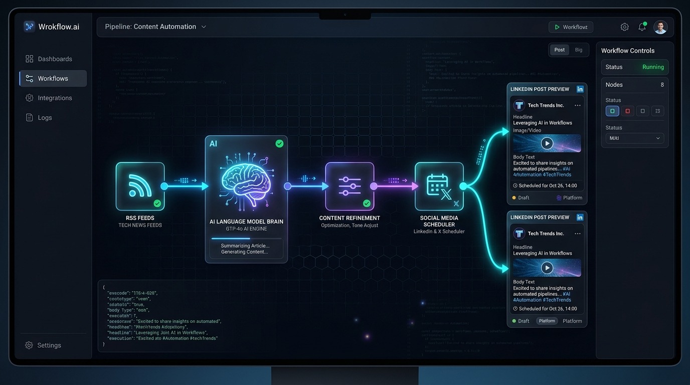LinkedIn Content Automation n8n Project